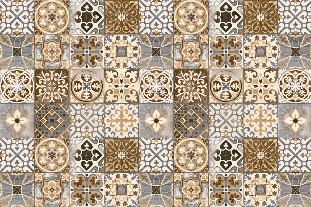 Badrückwand Patchwork