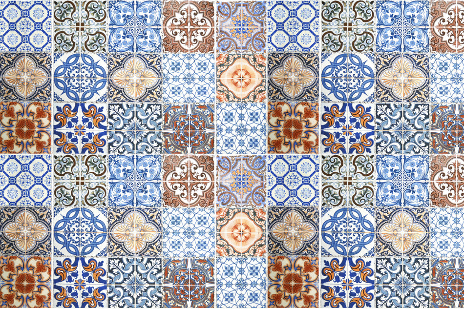 Waschbeckenrückwand Patchwork
