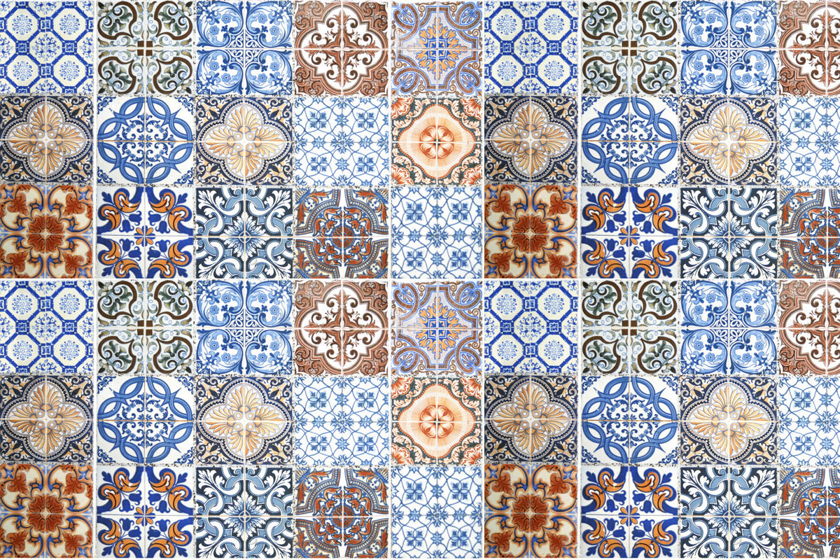 Badrückwand Patchwork