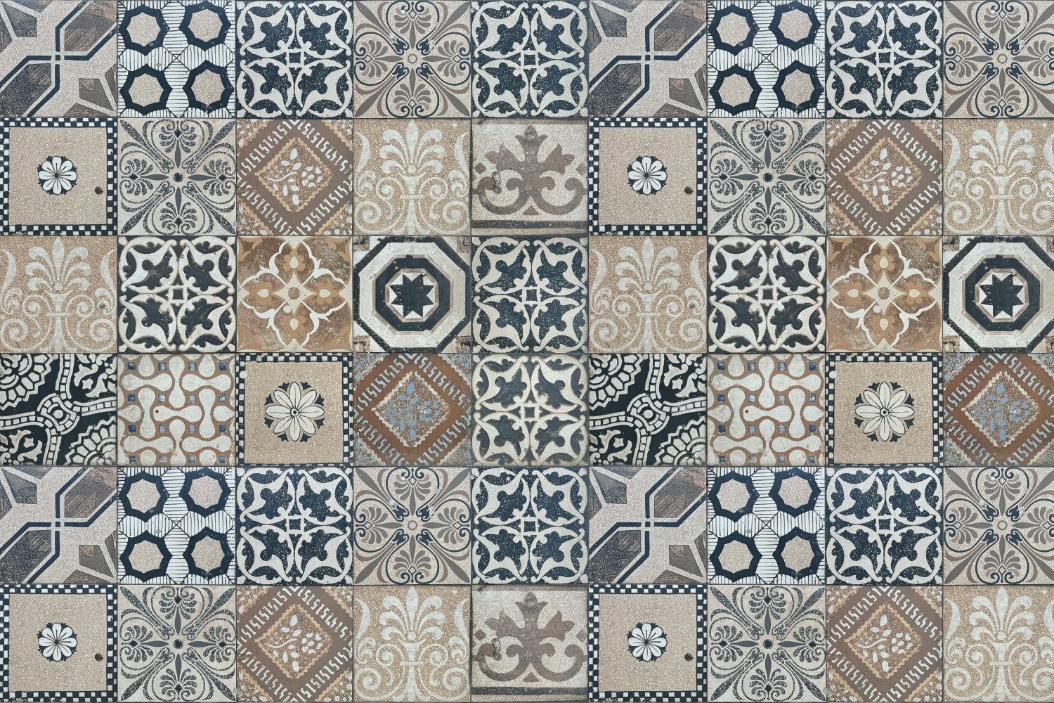 Waschbeckenrückwand Patchwork