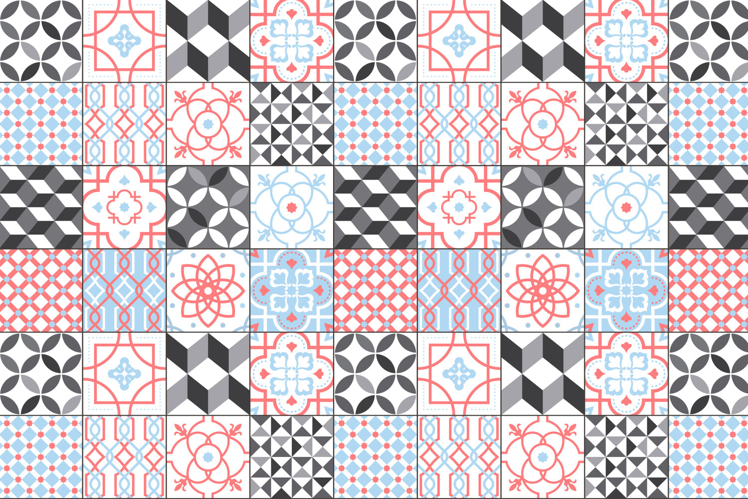 Waschbeckenrückwand Patchwork