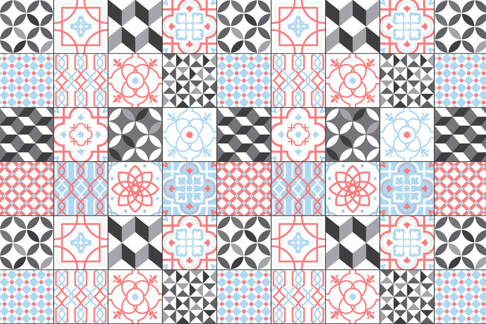 Waschbeckenrückwand Patchwork