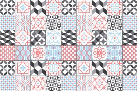 Badrückwand Patchwork