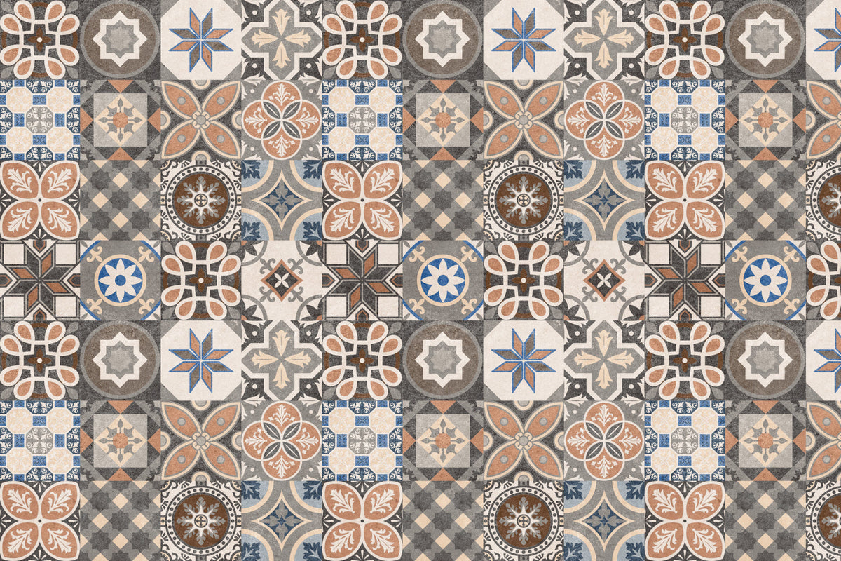 Waschbeckenrückwand Patchwork