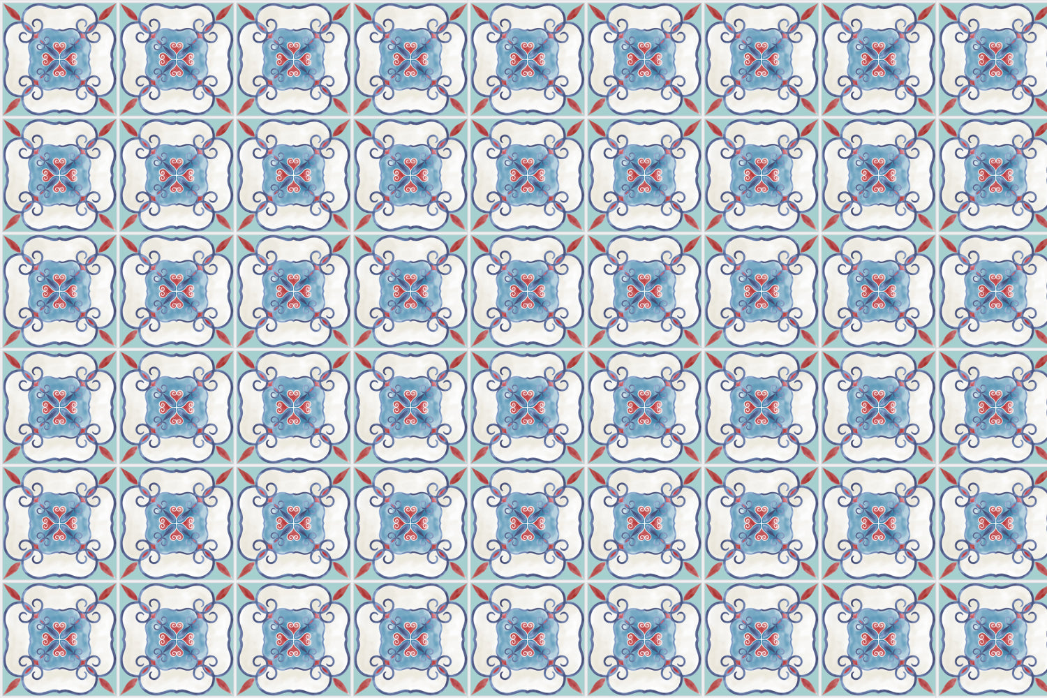 Badrückwand Patchwork