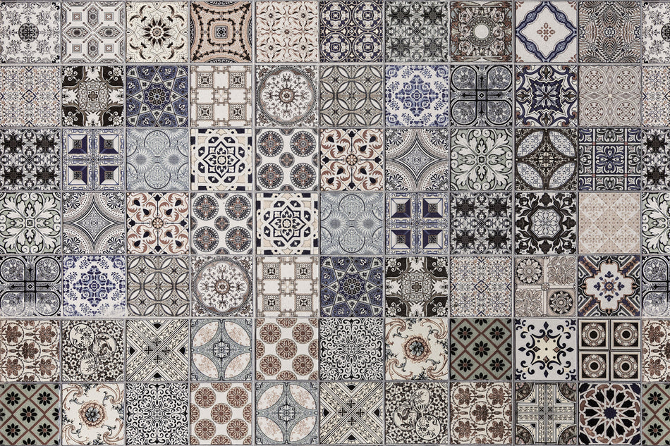 Badrückwand Patchwork
