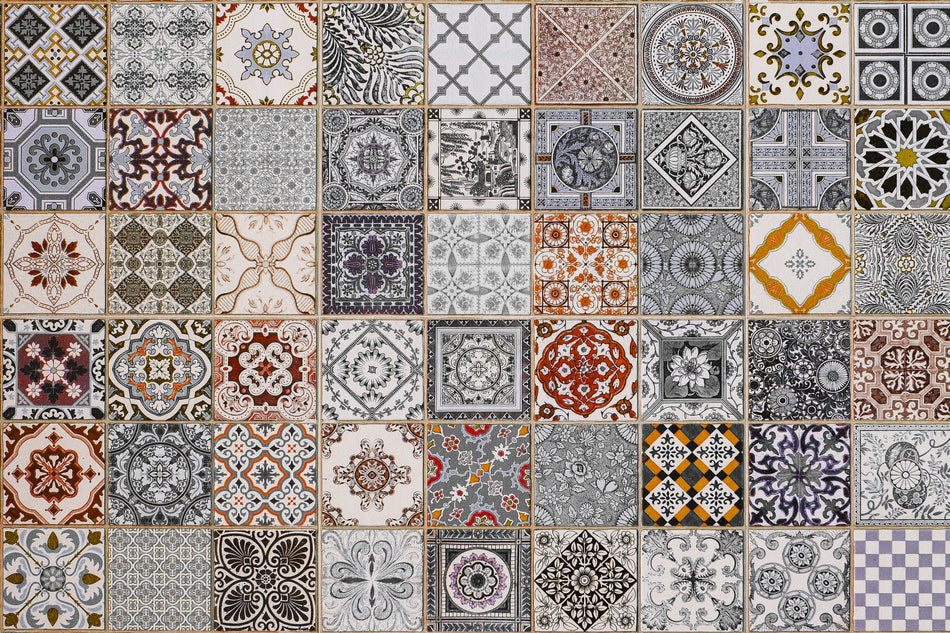 Waschbeckenrückwand Patchwork