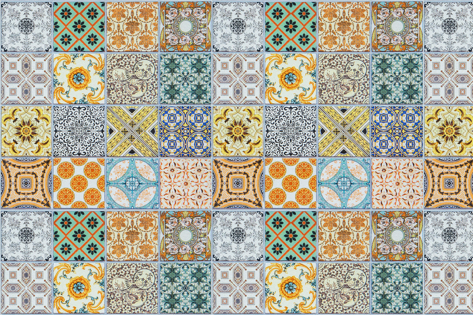 Waschbeckenrückwand Patchwork