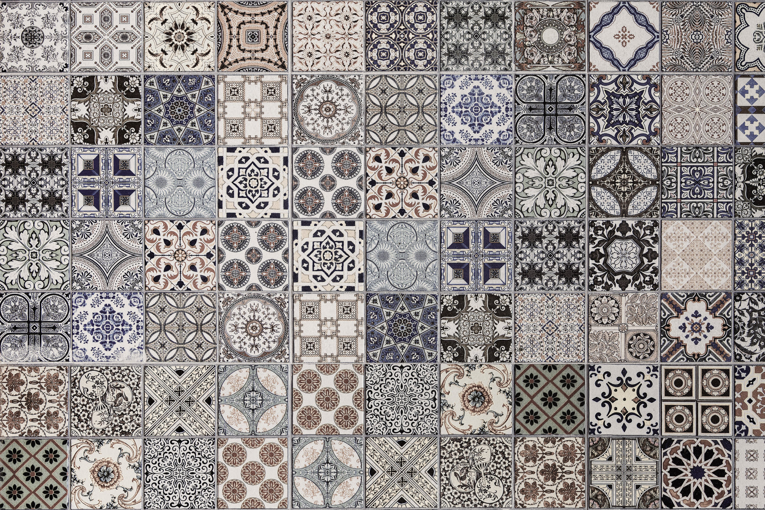 Waschbeckenrückwand Patchwork