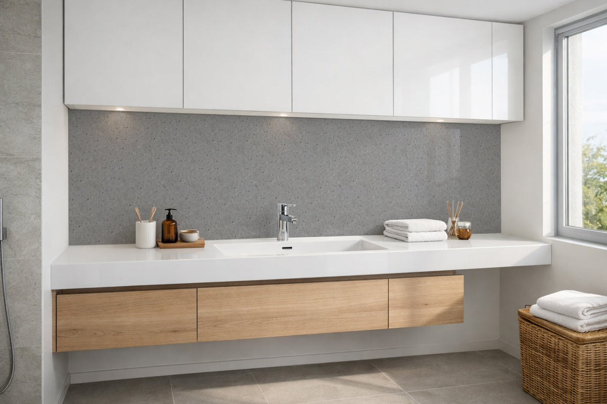 Waschbeckenrückwand Steinoptik