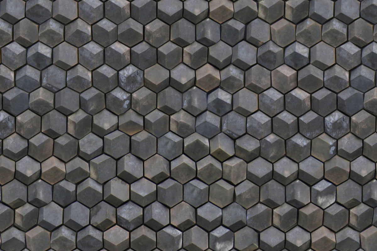 Badrückwand Steinoptik