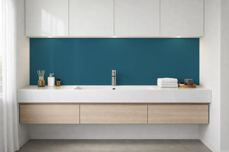 Waschbeckenrückwand Einfarbig RAL 5025 Perlenzianblau