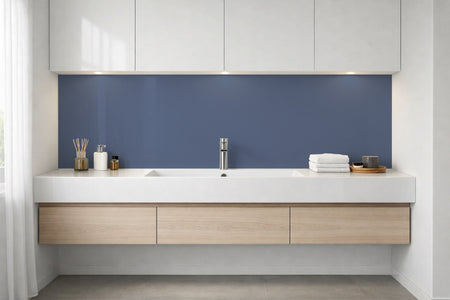 Waschbeckenrückwand Einfarbig RAL 5014 Taubenblau