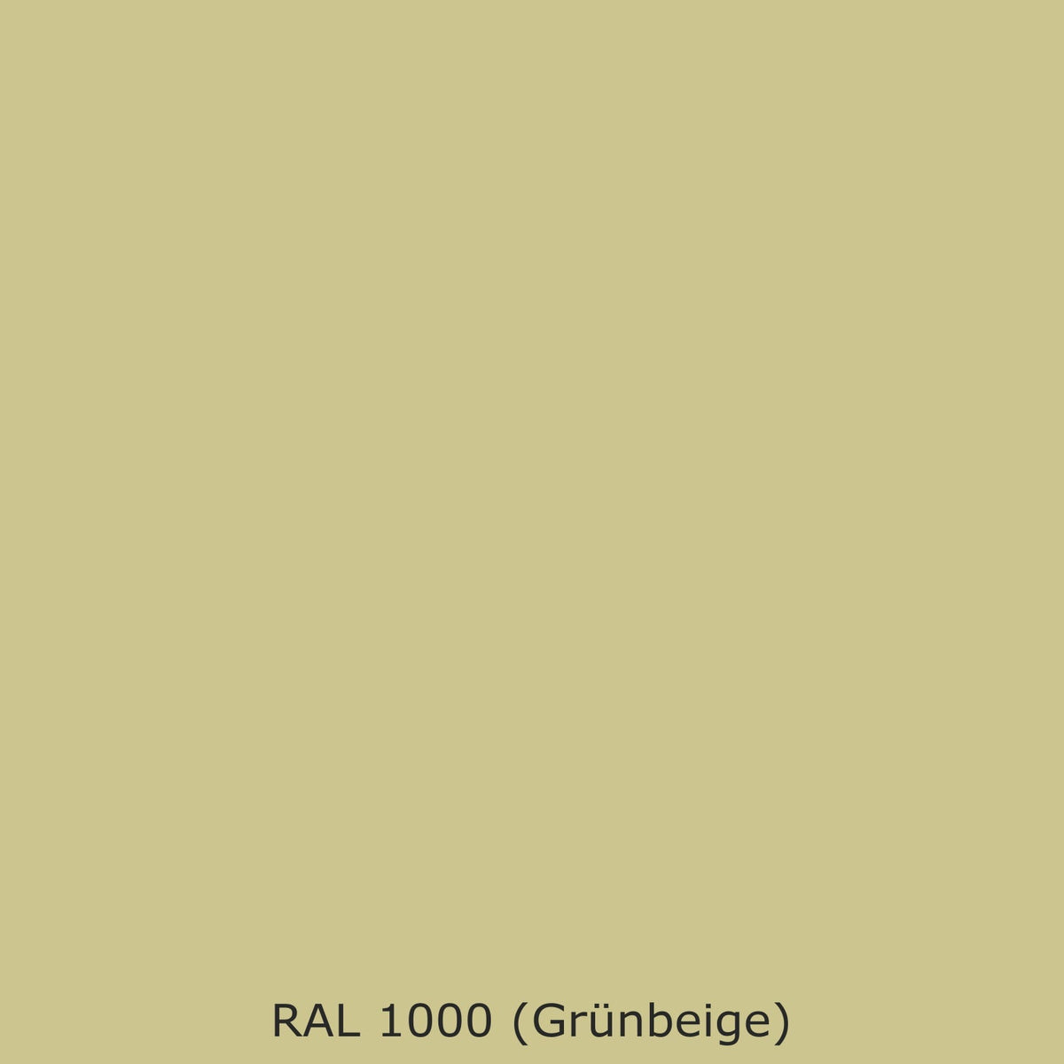 Badrückwand Einfarbig #CCC58F RAL 1000 (Grünbeige)