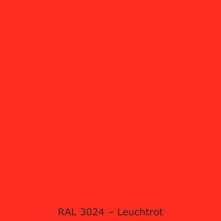 Badewannenverkleidung Einfarbig #FF2D21 RAL 3024 – Leuchtrot