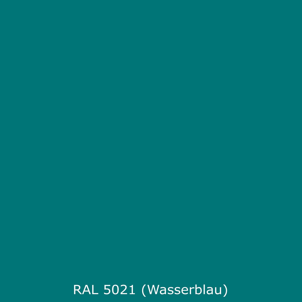 Waschbeckenrückwand Einfarbig RAL 5021 (Wasserblau)