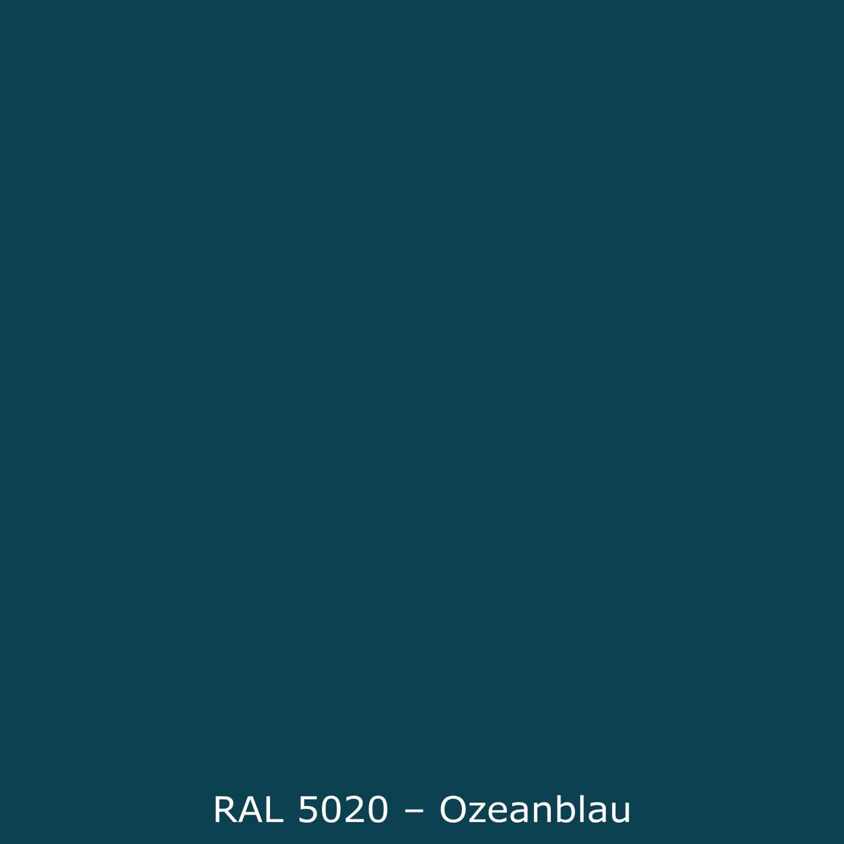 Waschbeckenrückwand Einfarbig RAL 5020 Ozeanblau