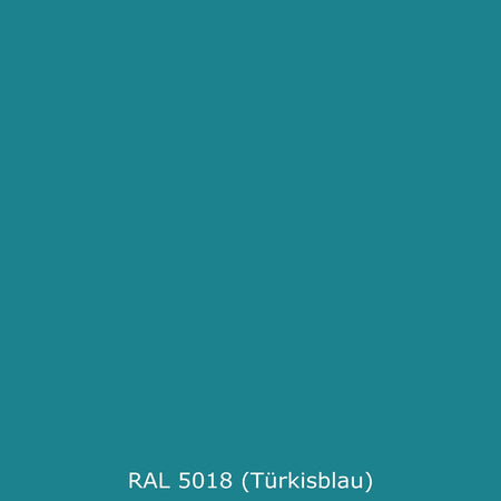 Waschbeckenrückwand Einfarbig RAL 5018 Türkisblau