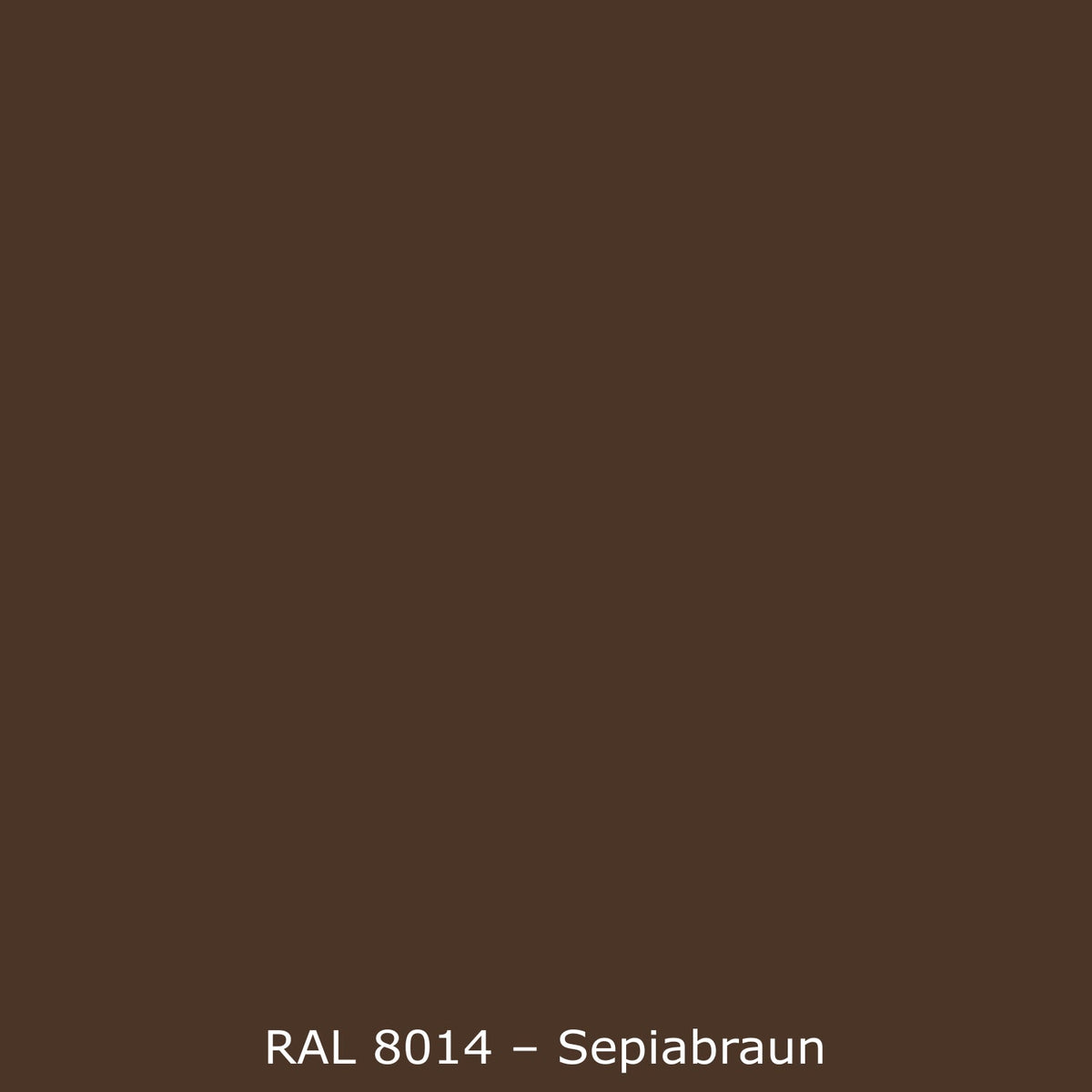 Badrückwand Einfarbig RAL 8014 Sepiabraun