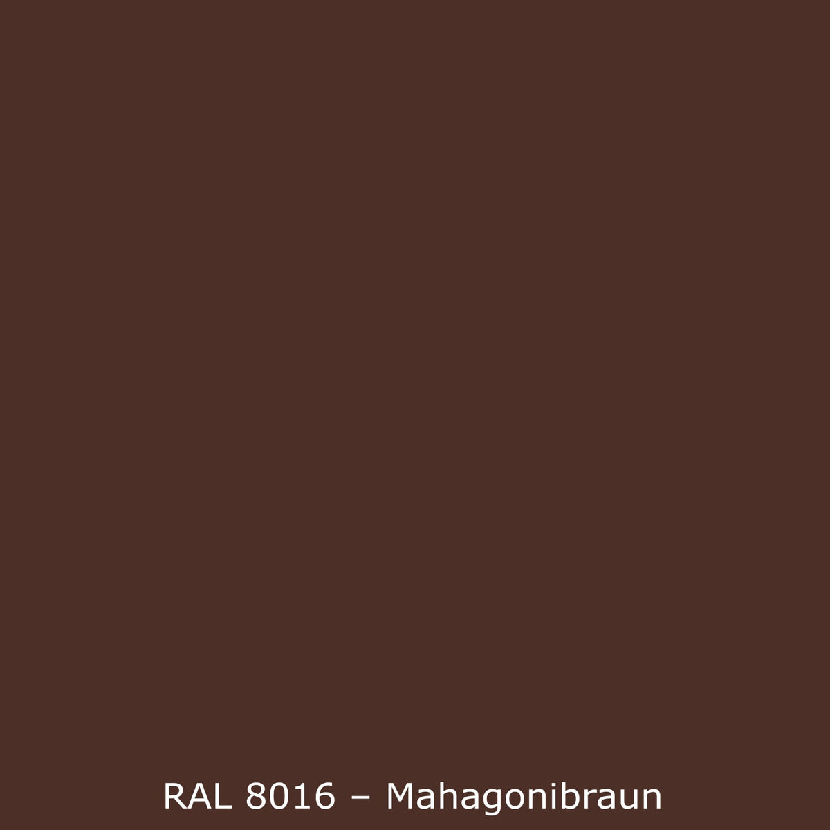 Badewannenverkleidung Einfarbig RAL 8016 Mahagonibraun