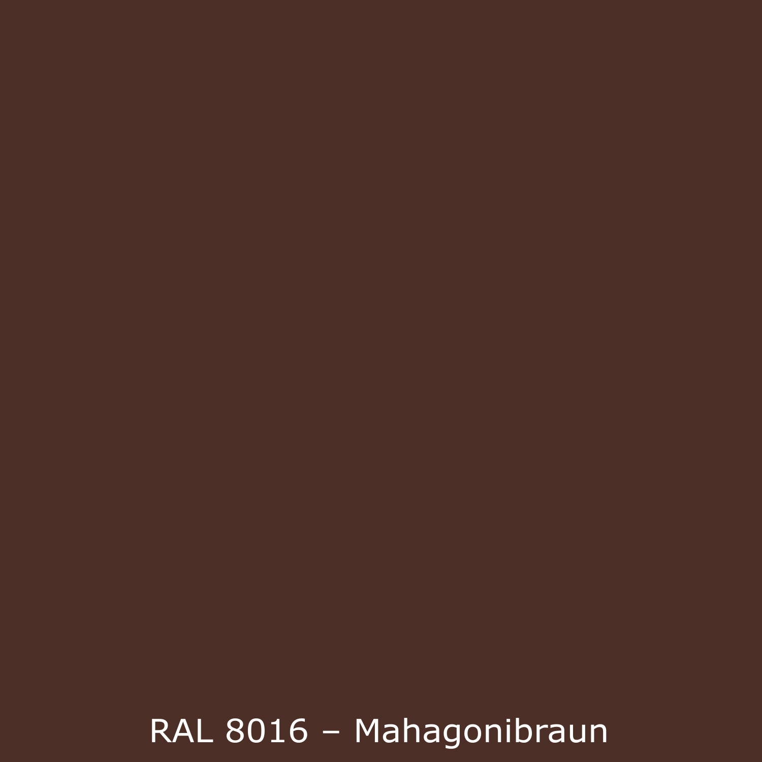 Badrückwand Einfarbig RAL 8016 Mahagonibraun