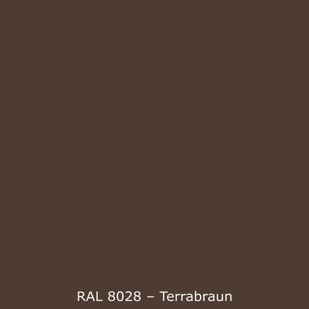 Waschbeckenrückwand Einfarbig RAL 8028 Terrabraun