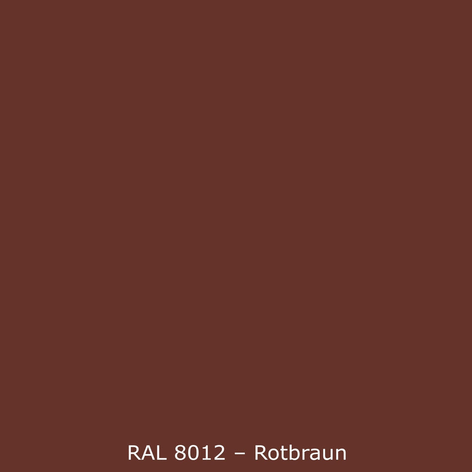 Badrückwand Einfarbig RAL 8012 Rotbraun