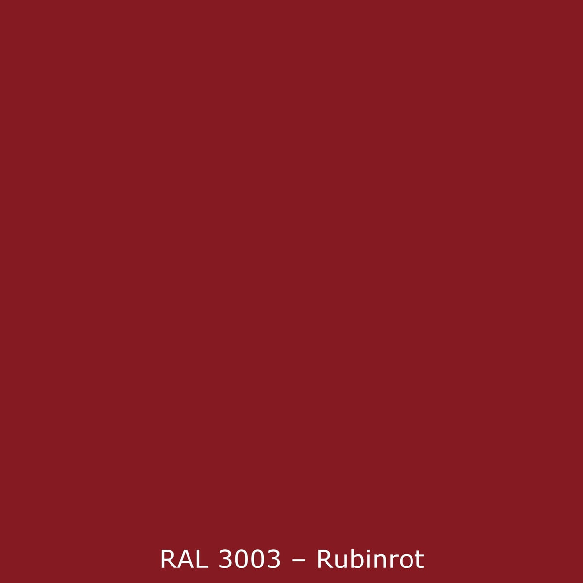 Badrückwand Einfarbig RAL 3003 Rubinrot