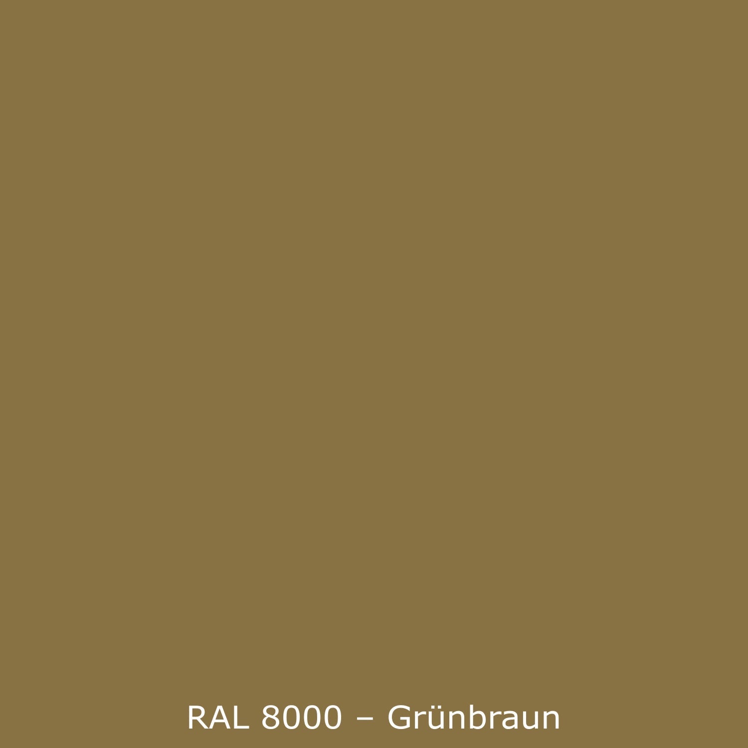 Waschbeckenrückwand Einfarbig RAL 8000 Grünbraun