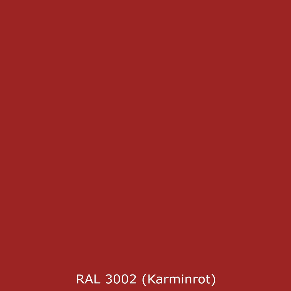 Badrückwand Einfarbig RAL 3002 Karminrot