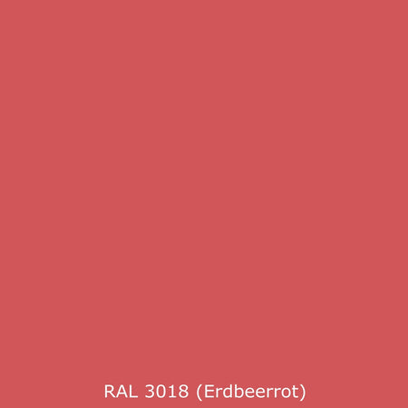 Badrückwand Einfarbig RAL 3018 Erdbeerrot