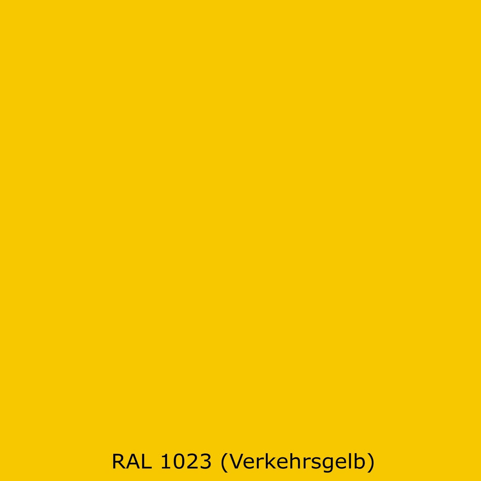 Badrückwand Einfarbig RAL 1023 Verkehrsgelb